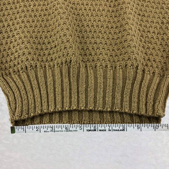 Grodins California Vintage Gold Knit Vest Unisex Preppy Retro V-Neck Pullover - Picture 7 of 8